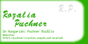 rozalia puchner business card