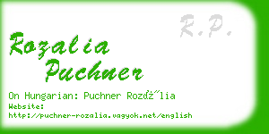 rozalia puchner business card